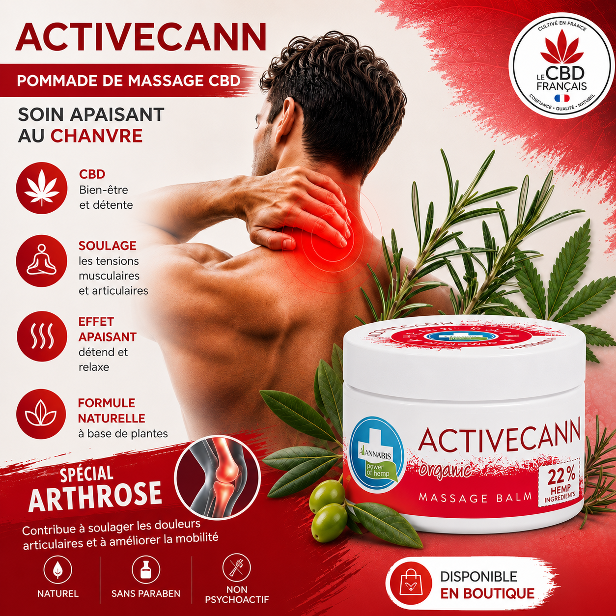 Activecann pommade de massage